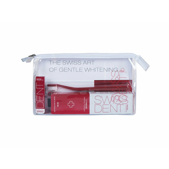 Toothpaste Set with Toothbrush Swissdent 4 Pieces