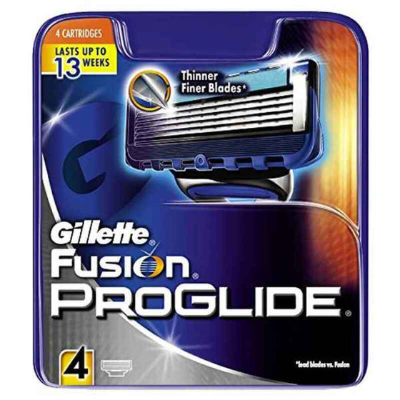 Recambio de Hojas de Afeitar Fusion Proglide Gillette (4 uds)
