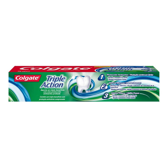 Pasta de Dientes Triple Accion Original Mint Colgate (75 ml)
