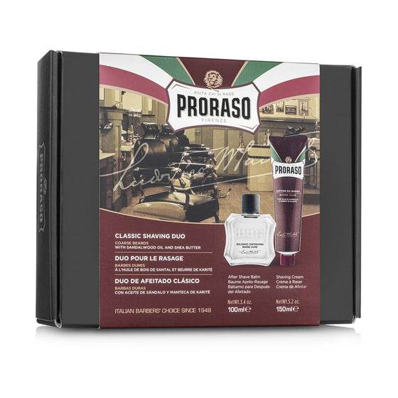 Set para el Afeitado Proraso Barbe Dure 2 Piezas