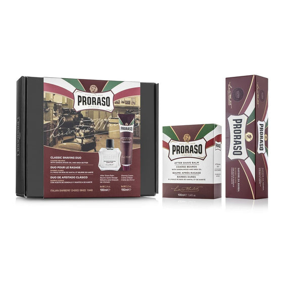 Set para el Afeitado Proraso Barbe Dure 2 Piezas