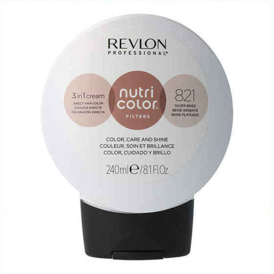 Permanent Dye Nutri Color Revlon 821 Beige (240 ml)