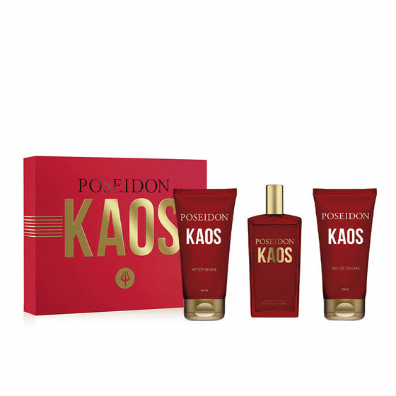 Set de Perfume Hombre Poseidon Poseidon Kaos 3 Piezas