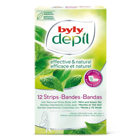 Bandas Depilatorias Faciales Depil Byly (12 uds)