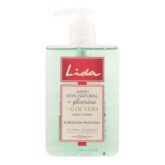 Jabón de Manos de Glicerina y Aloe Vera Lida (250 ml)