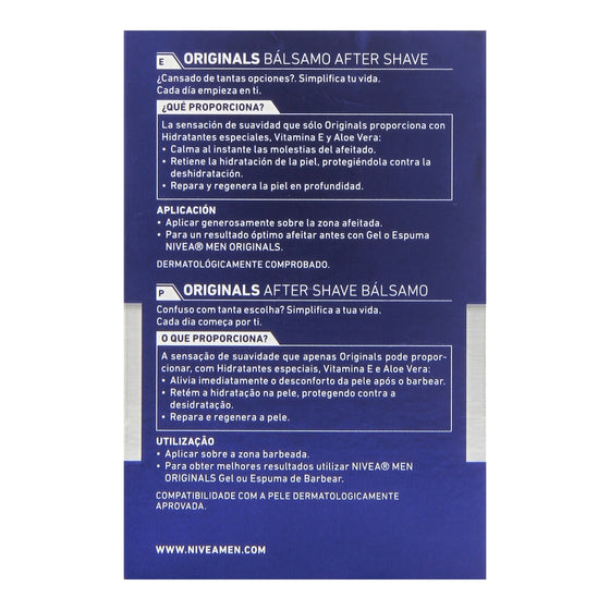 Bálsamo Aftershave Nivea Originals Aloe Vera (100 ml)