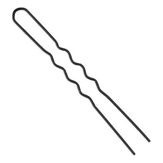 Chignon-Gabeln Eurostil 55 mm Schwarz (20 pcs)