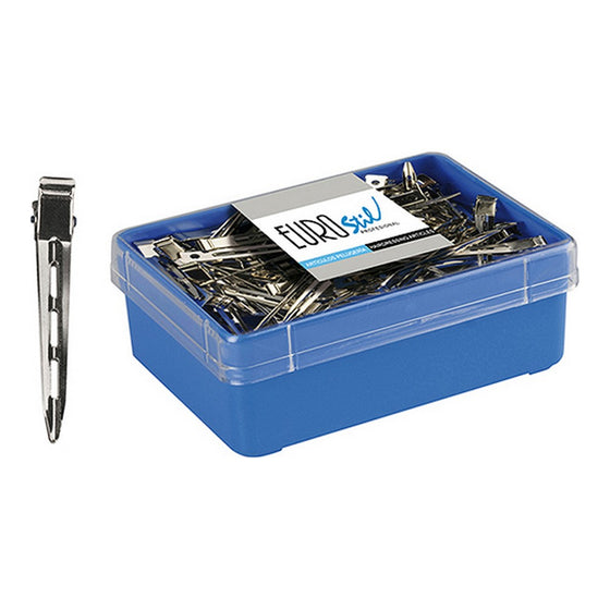 Pinzas para el Cabello Eurostil Grande (120 uds)