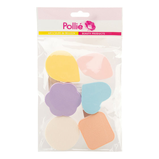 Make-up Sponge Eurostil Fantasy (6 uds)