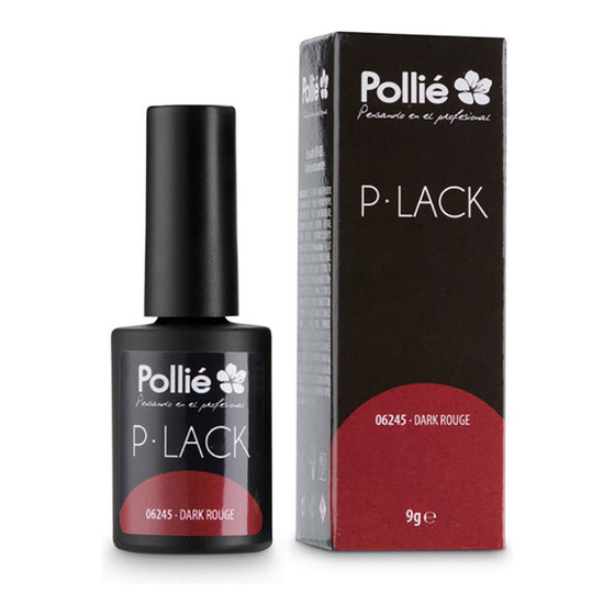 Nail Polish Semi-permanent P-Lack Eurostil Dark Rouge (9 gr)