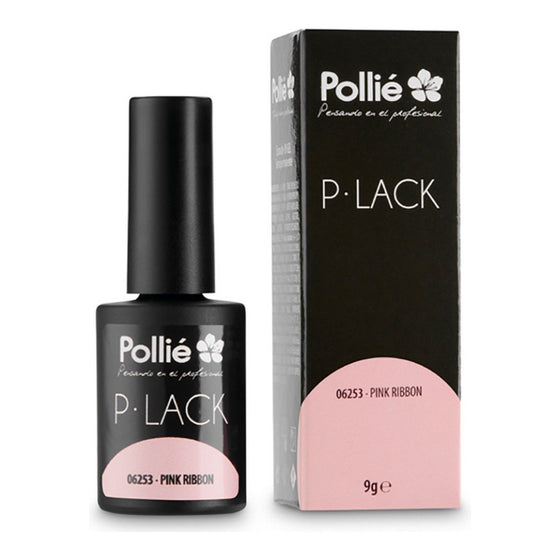 Nail Polish Semi-permanent P-Lack Eurostil Pink Ribbon (9 gr)
