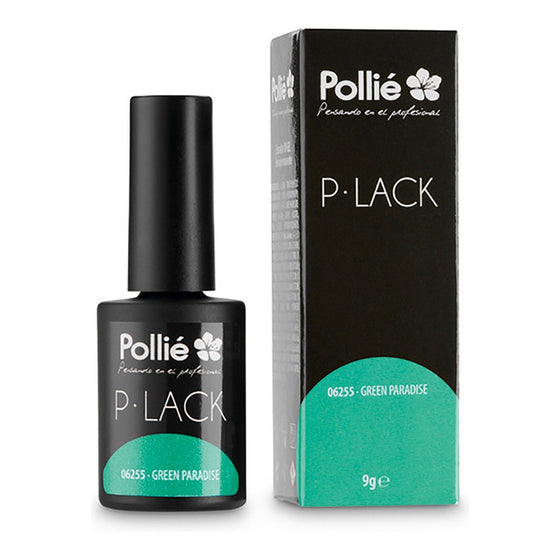 Nail Polish Semi-permanent P-Lack Eurostil Green Paradise (9 gr)