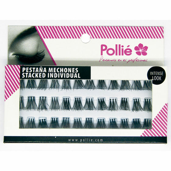 Pestañas Postizas Eurostil Pollié Individual Negra Larga