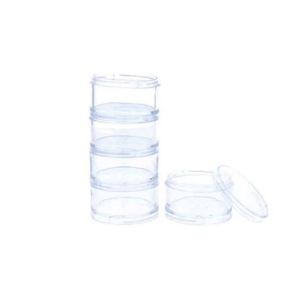 Mixing container Eurostil Transparent Plastic Nails (5 uds)