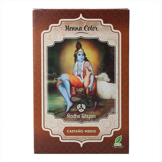 Semi-permanent Colourant Henna Radhe Shyam Medium Chestnut (100 g)