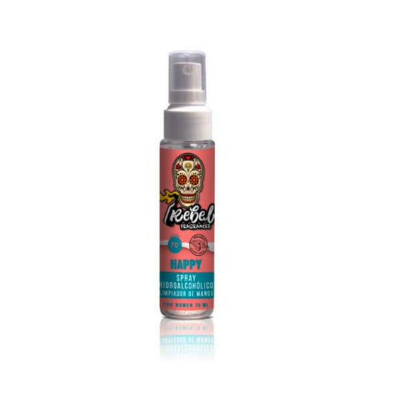 Sterilising Hand Lotion Rebel Happy Spray (75 ml)