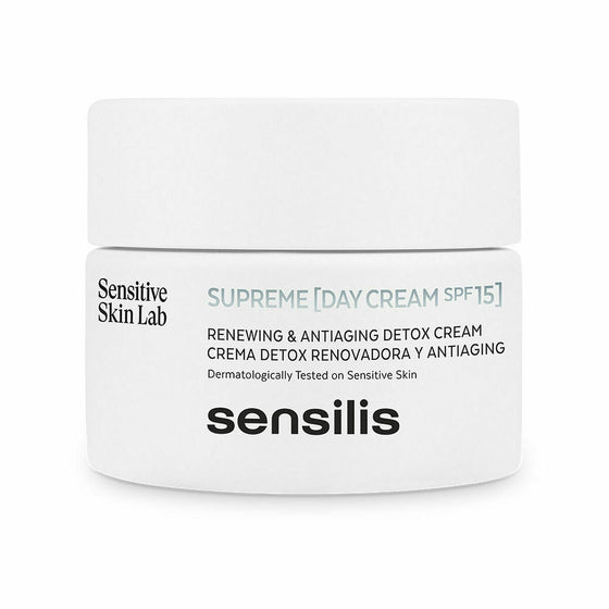 Crema Antiedad de Día Sensilis Supreme Detox Renew Spf 15+ (50 ml)
