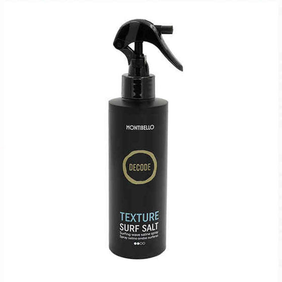 Agua de Peinado para Rizos y Ondas Decode Texture Surf Salt Montibello (200 ml)