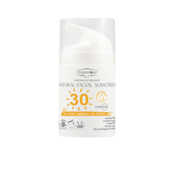 Sonnenschutzcreme für das Gesicht Natural & Organic Arganour (50 ml)
