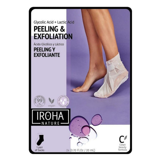 Calcetines Hidratantes Peeling and Exfoliation Lavender Iroha (2 Piezas)