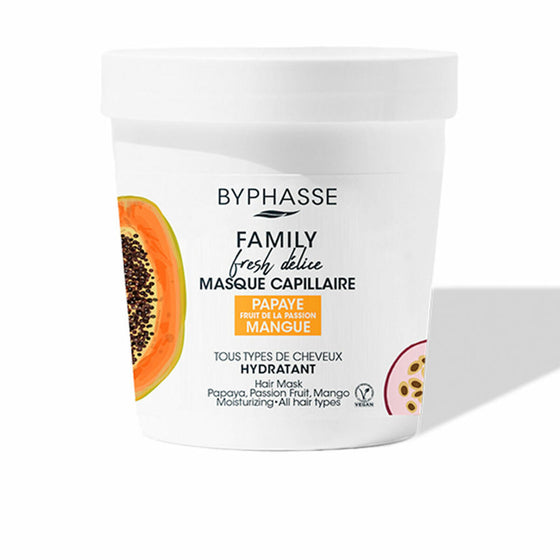 Mascarilla Hidratante Byphasse Family Fresh Delice Mango Fruta de la Pasión Papaya (250 ml)