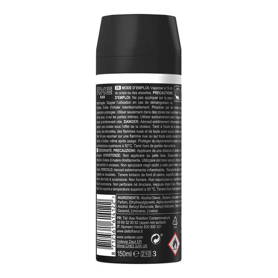 Spray Deodorant Black Axe Black (150 ml)