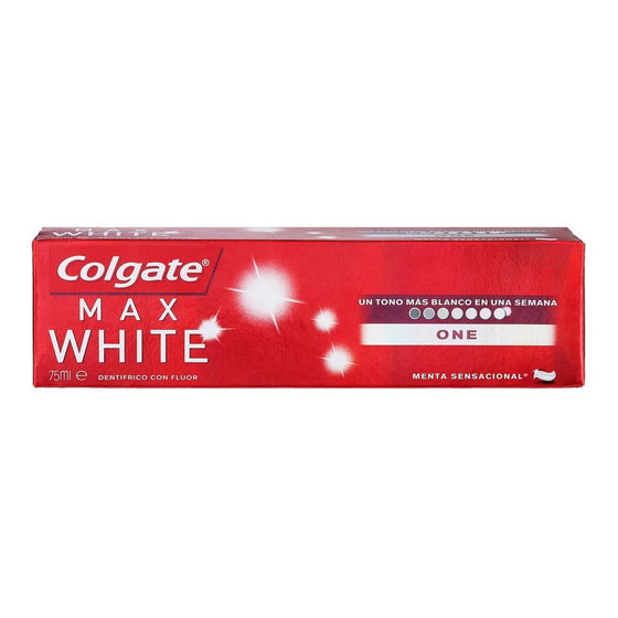 Pasta de Dientes Blanqueadora Colgate Max White One Cartón (75 ml)