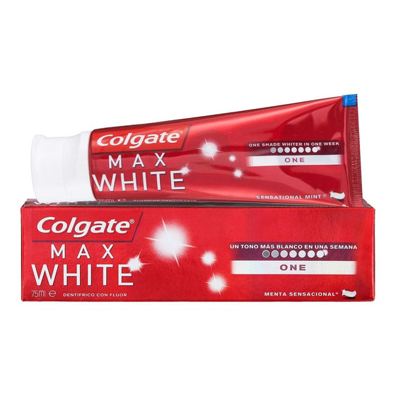 Pasta de Dientes Blanqueadora Colgate Max White One Cartón (75 ml)