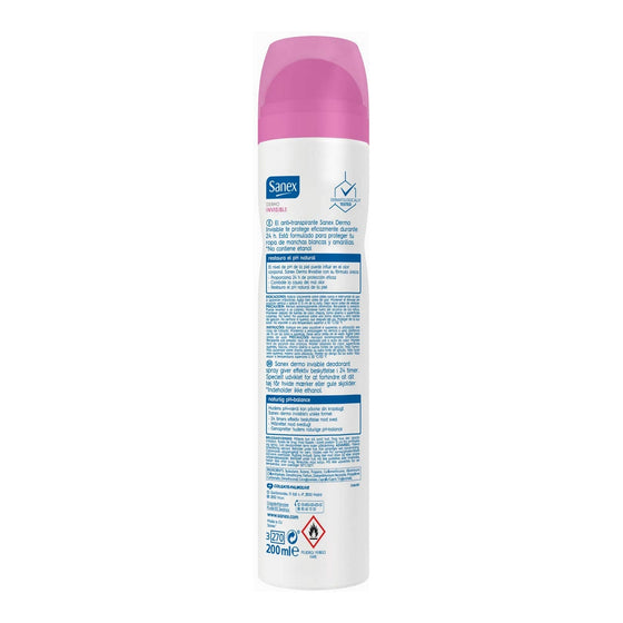 Spray Deodorant Dermo Invisible Sanex (200 ml)