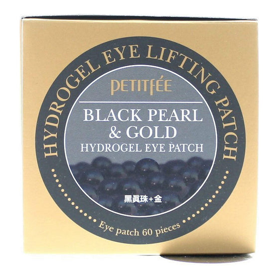 Patch for the Eye Area Petitfée Black Pearl & Gold 60 Units