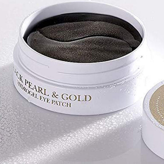 Patch for the Eye Area Petitfée Black Pearl & Gold 60 Units