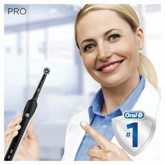 Electric Toothbrush Oral-B Cross Action Pro 750 3D Negro (2 Pieces)